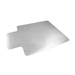 Floortex Try-Lock PVC keyhole chair mat for low pile carpet, 115x134mm