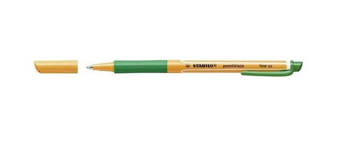 Stabilo Point Visco Rollerball Gel Pen 0.5mm Green Box of 10