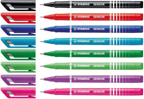 Stabilo Sensor Fineliner 0.3mm Blue Box of 10