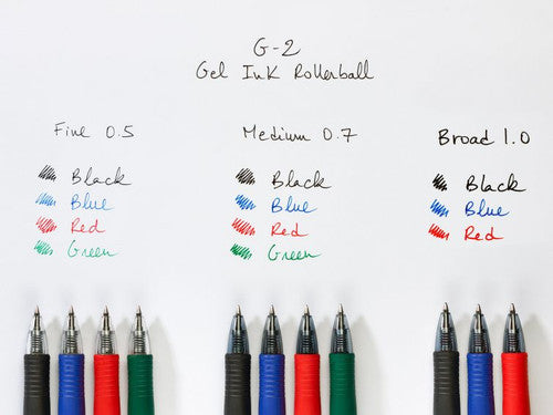 Pilot G-2 Retractable Gel Pen 0.5mm Red Box of 12