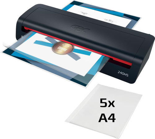GBC Laminator 240HS Home Office A3 Black Red