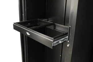 Rapidline Roll Out File Frame Only Black for Go Tambour Door Cupboard 900mm W