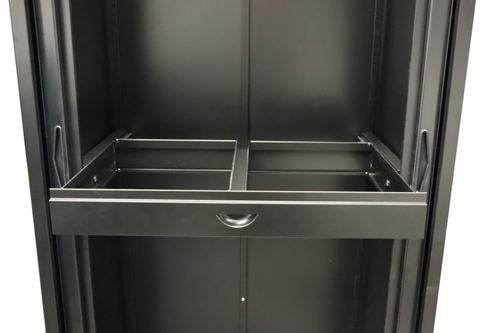 Rapidline Roll Out File Frame Only Black for Go Tambour Door Cupboard 1200mm W