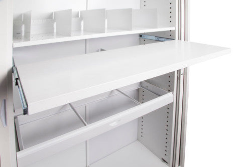 Rapidline Pull Out File Shelf Only White for Go Tambour Door Cupboard 1200mm W