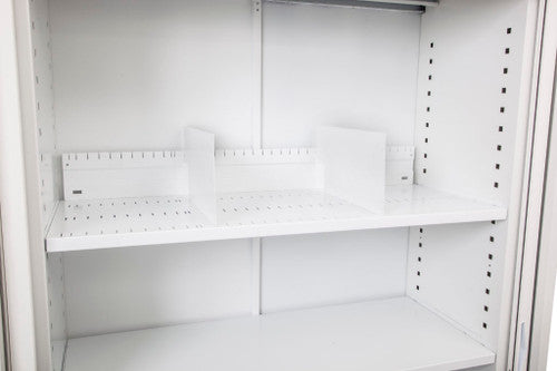 Rapidline Shelf Divider Only White Pack of 5 for Go Tambour Door Cupboard