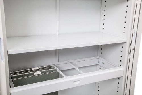 Rapidline Roll Out File Frame Only White for Go Tambour Door Cupboard 1200mm W