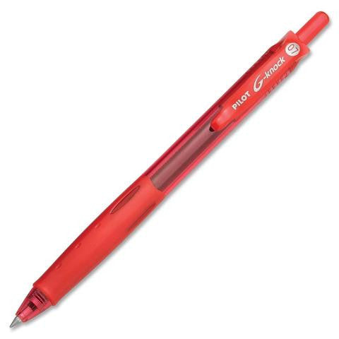 Pilot BegreeN G-Knock Retractable Gel Pen 0.7mm Red Box of 10