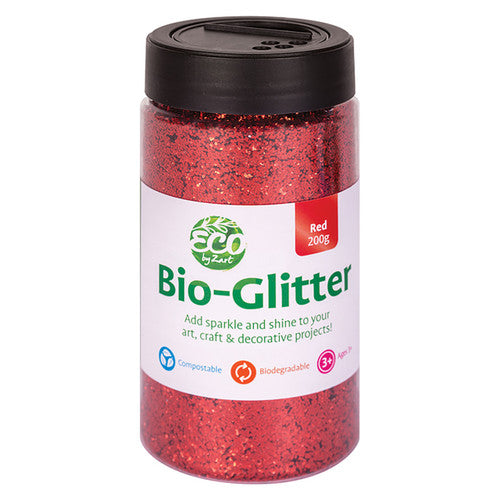 Creative School Supply Bio Glitter 200g Red