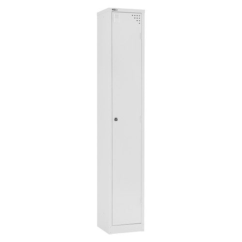 Rapidline Go 1 Door Steel Locker 305 x 455 x 1830mm White