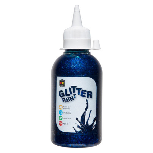Educational Colours Glitter Paint 250ml Blue