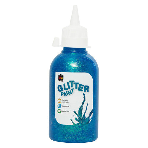 Educational Colours Glitter Paint 250ml Sky Blue