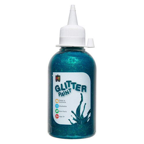 Educational Colours Glitter Paint 250ml Turquoise
