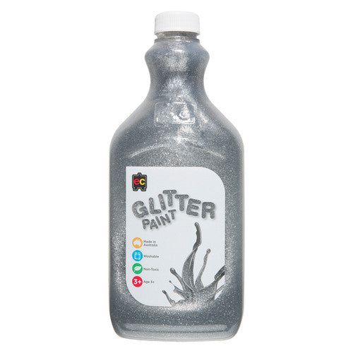 Educational Colours Glitter Paint 2L Silver