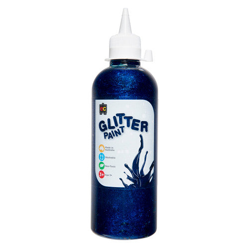 Educational Colours Glitter Paint 500ml Blue