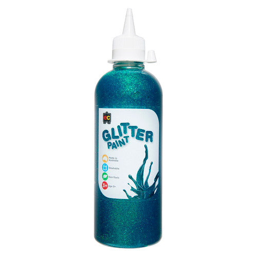 Educational Colours Glitter Paint 500ml Turquoise