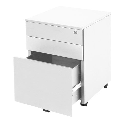 Rapidline Go Steel Mobile Pedestal 3 Drawer White China