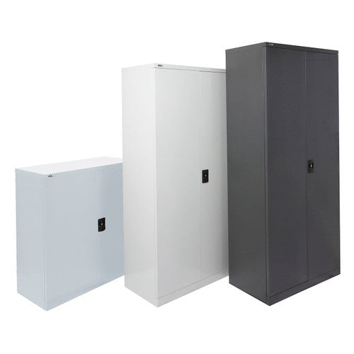 Rapidline Go Swing Door Steel Cupboard 910 x 450 x 1830mm Graphite Ripple