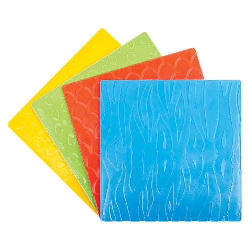 Creative School Supply Pattern Rubbing Plates Pack of 4