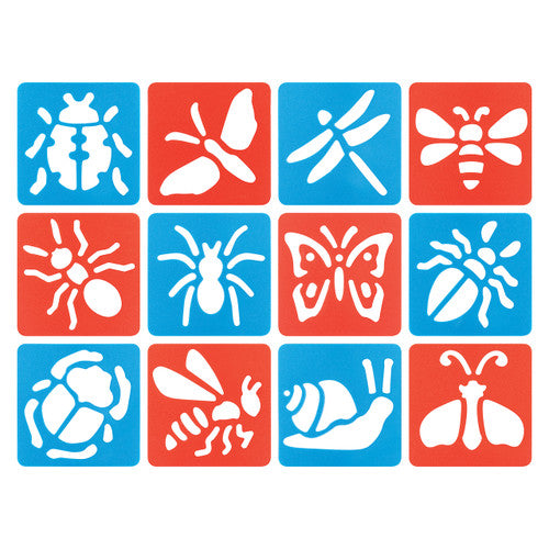 Creative School Supply Minibeast Small Stencils Pack of 12