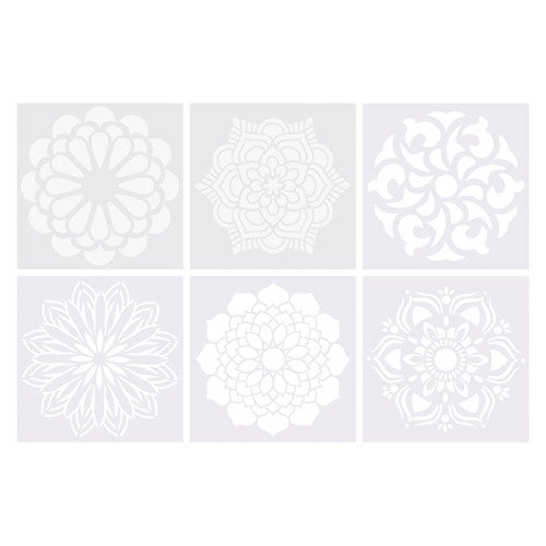 Creative School Supply Mandala Stencils Pack of 6
