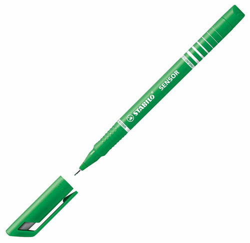Stabilo Sensor Fineliner 0.3mm Green Box of 10
