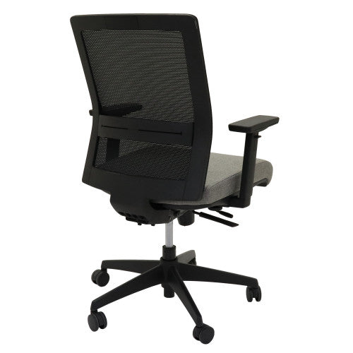 Rapidline Gesture Medium Mesh Back Task Chair Black Light Grey