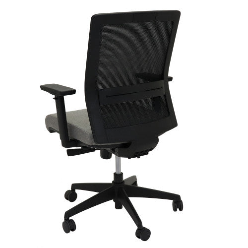 Rapidline Gesture Medium Mesh Back Task Chair Black Light Grey