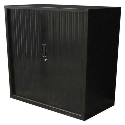 Rapidline Go Tambour Door Cupboard 900 x 1016 x 473mm Black
