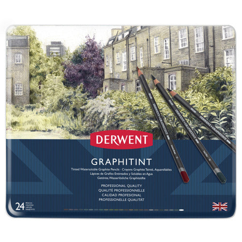 Derwent Graphitint Pencils Tin of 24 Box of 3