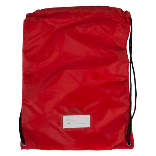 Educational Colours Gym Bag 330 x 440mm Red