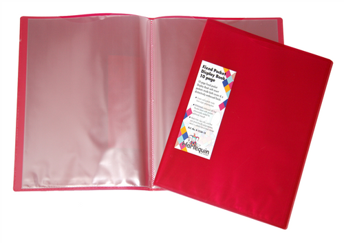 Harlequin H-253A Display Book with Insert Covers A4 10 Pocket Red