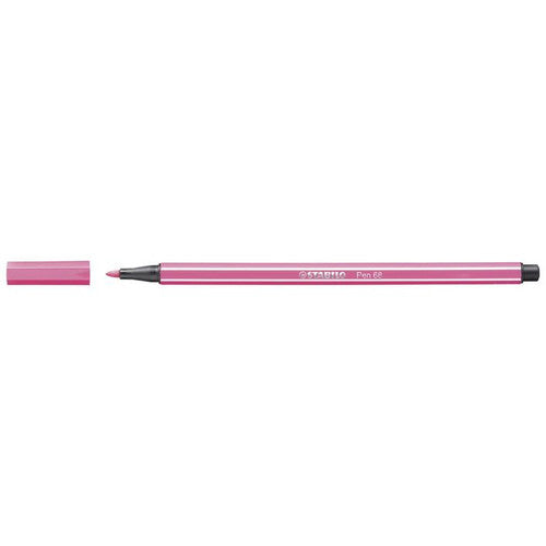 Stabilo Pen 68 Premium Colouring Fibre Tip Pen 1.0mm Heliotrope Box of 10