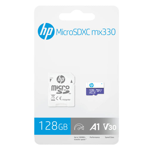 HP A1 U3 High Speed MicroSD Card 128GB
