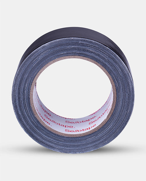 Sellotape Cloth Tape 48mm x 25m Black Carton of 48