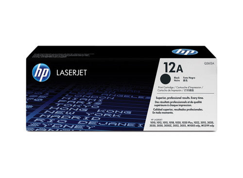HP 12A Original LaserJet Toner Cartridge Black 2000 Pages - image 1