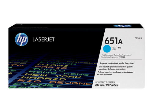 HP 651A Original LaserJet Toner Cartridge Cyan 16000 Pages