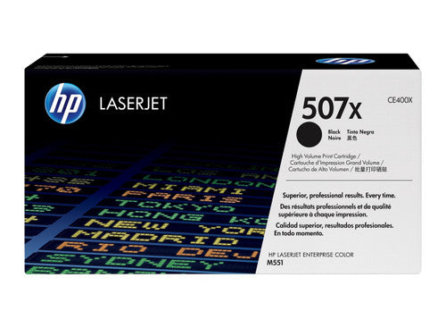 HP 507X High Yield LaserJet Toner Cartridge Black 11000 Pages