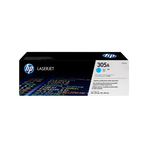 HP 305A Original LaserJet Toner Cartridge Cyan 2600 Pages