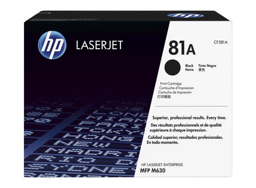 HP 81A Original LaserJet Toner Cartridge Black 10500 Pages