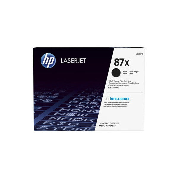 HP 87X High Yield Original LaserJet Toner Cartridge Black 18000 Pages