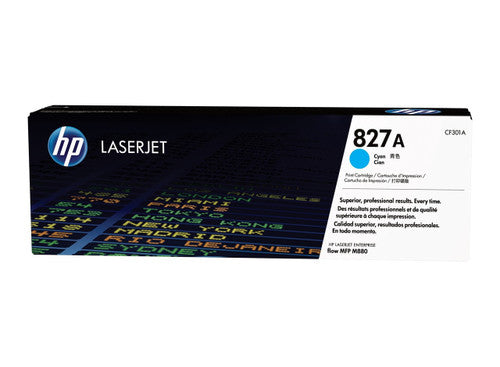 HP 827A Original LaserJet Toner Cartridge Cyan 32000 Pages