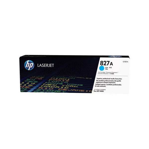 HP 827A Original LaserJet Toner Cartridge Cyan 32000 Pages