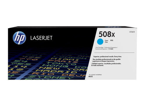 HP 508X High Yield Original LaserJet Toner Cartridge Cyan 9500 Pages