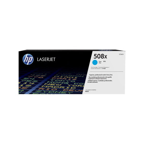 HP 508X High Yield Original LaserJet Toner Cartridge Cyan 9500 Pages
