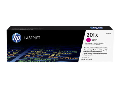HP 201X High Yield Original LaserJet Toner Cartridge Magenta 2300 Pages