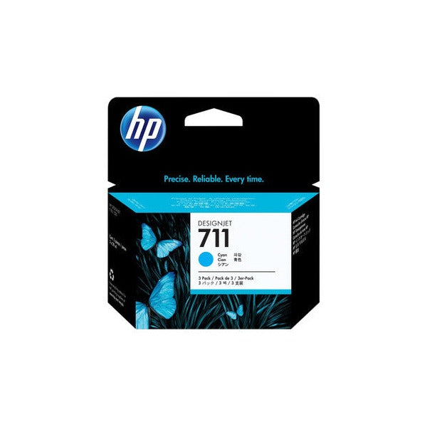 HP 711 DesignJet Ink Cartridges Cyan 29ml Pack of 3