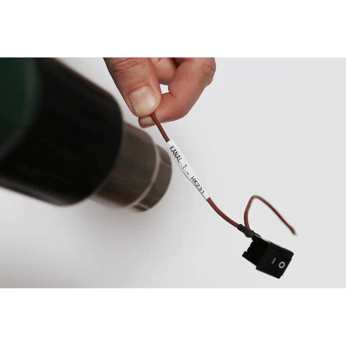 Brother HSE251E Heat Shrink Label Cassette 210mm x 15m Black on White