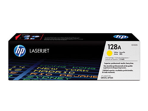 HP 128A Original LaserJet Toner Cartridge Yellow 1300 Pages
