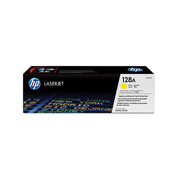 HP 128A Original LaserJet Toner Cartridge Yellow 1300 Pages