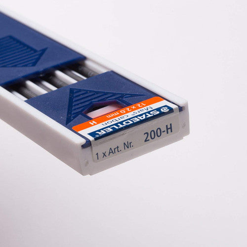 Staedtler Mars 2mm Carbon Leads H Tray of 12 200-H
